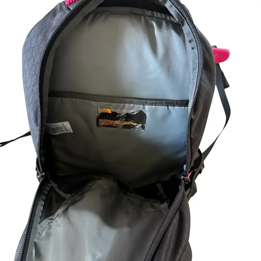 The North Face Padded Laptop Flexvent Vault Backpack Black/Pink